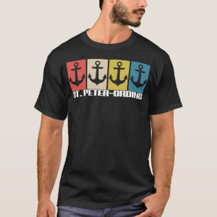 St Peter Ording Anchor Vintage Sea Retro St Peter  T-Shirt