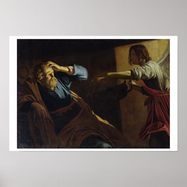 St. Peter Released from Prison (oil on panel) Poster (Front)