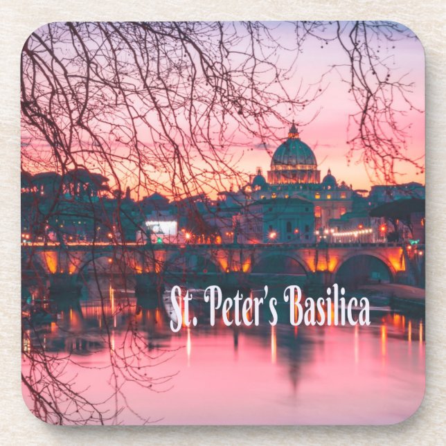 St. Peter’s Basilica, Rome, Italy Coaster (Front)