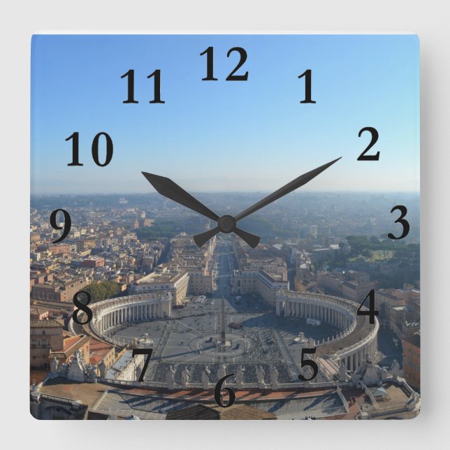 St. Peter square Wall Clock (Front)