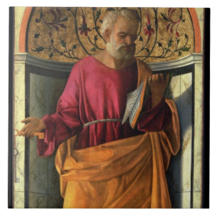 St. Peter (tempera on canvas) Tile
