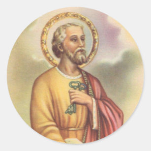 St. Peter the Apostle First Pope Classic Round Sticker