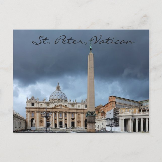 St. Peter's Basicila, Holy city of Vatican Postcard (Front)