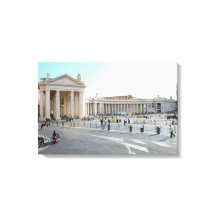 St Peter's Basilica and Columns in Vatican City.