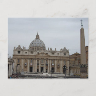 St. Peters Basilica and Square in Vatican City Postcard