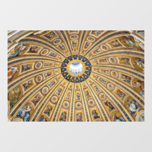 St. Peter's Basilica Dome - Vatican, Rome, Italy Window Cling