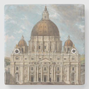 St Peter's Basilica in the Vatican City Stone Coaster