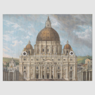 St Peter's Basilica in the Vatican City Tissue Paper