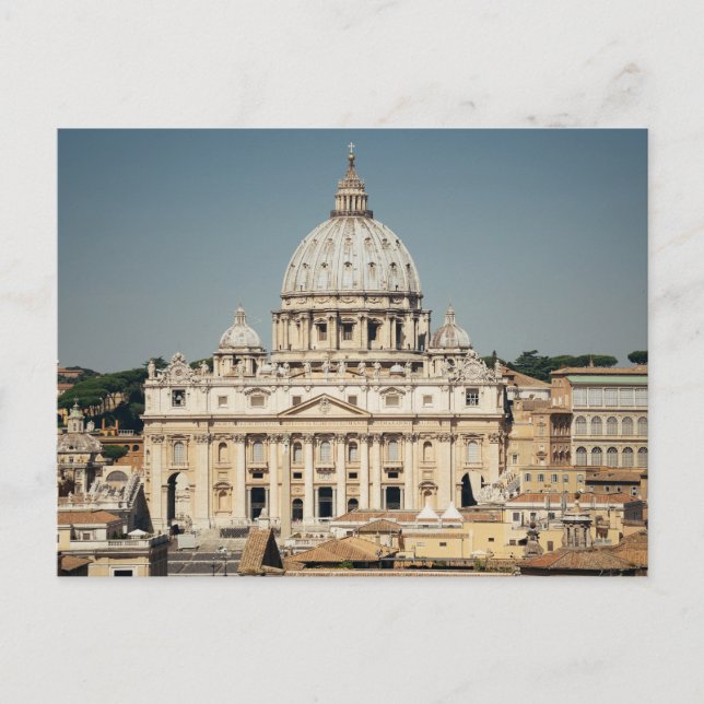 St. Peter's Basilica, Vatican City, Italy Postcard (Front)