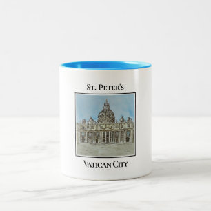 St. Peter's Basilica, Vatican City, Italy Two-Tone Coffee Mug