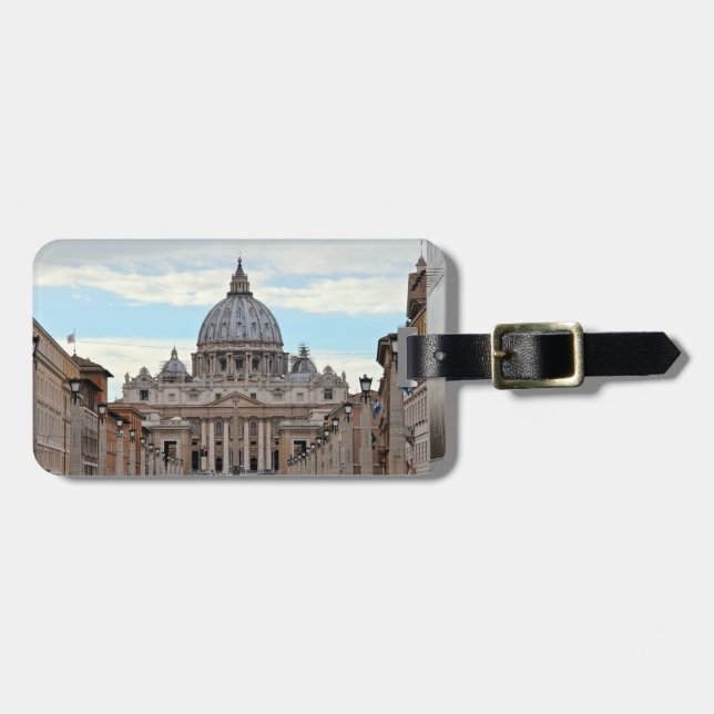 St. Peter's Basilica Vatican City Luggage Tag (Front Horizontal)