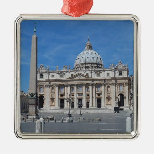 St Peter's Basilica- Vatican City Metal Tree Decoration (Front)