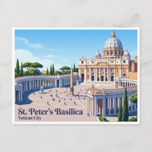 St. Peter's Basilica Vatican City Postcard