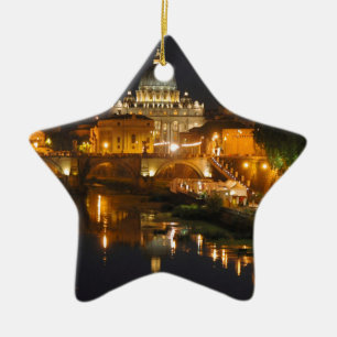 St. Peter's Basilica - Vatican - Rome - Italy Ceramic Tree Decoration