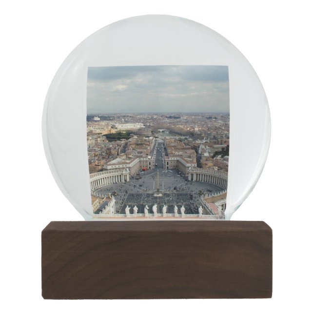 St. Peter's Basillica Vatican City Snow Globe (Back)