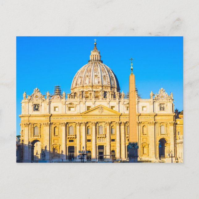St Peter's Cathedral Basilica Rome Italy Postcard (Front)