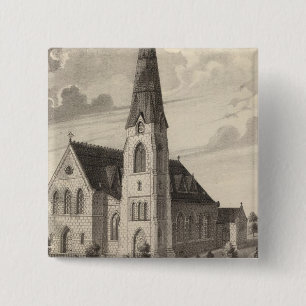 St Peter's Church and parochial residence 15 Cm Square Badge