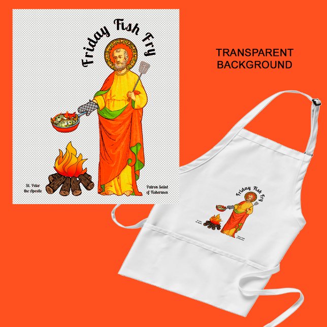 St. Peter's Friday Fish Fry (Plain) Standard Apron (Creator Uploaded)