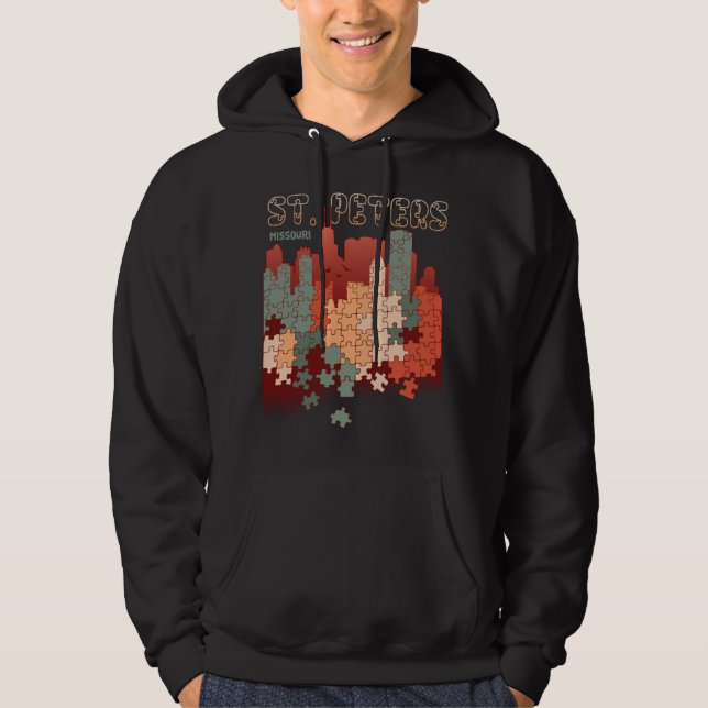 St Peters In Missouri Travel Souvenir Hoodie (Front)