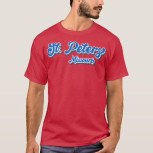 St Peters Missouri Typography T-Shirt