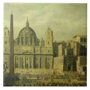 St. Peter's, Rome, 1630 (oil on canvas) Tile