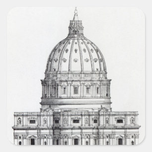 St. Peter's, Rome Square Sticker