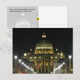 St. Peter's Sq. Via della Conciliazione - postcard