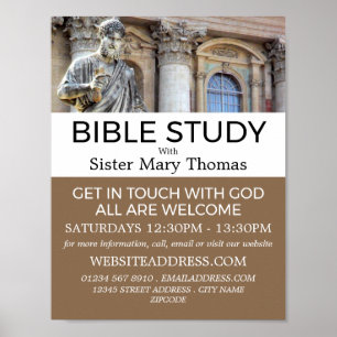 St. Peter's Square, Christian Bible Class Advert Poster