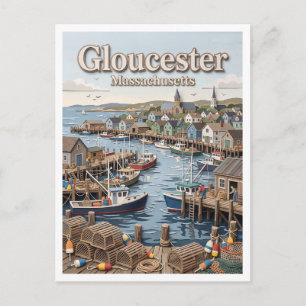 St. Peter's Square Gloucester Massachusetts Postcard