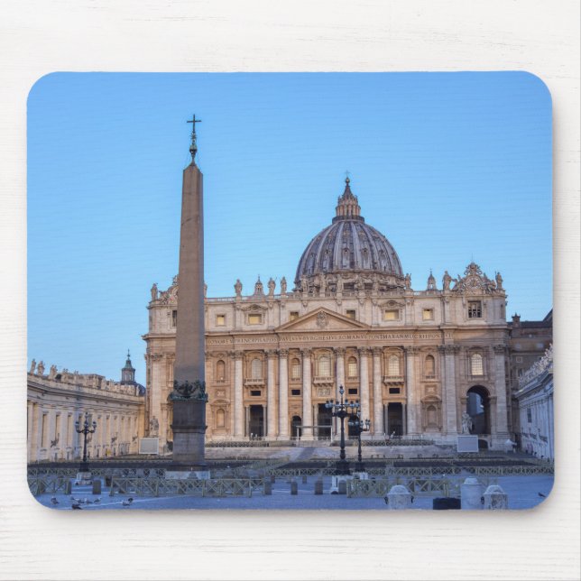 St. Peter's Square in Vatican City - Rome, Italy Mouse Mat (Front)