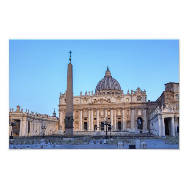 St. Peter's Square in Vatican City - Rome, Italy Photo Print (Front)