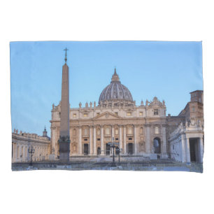 St. Peter's Square in Vatican City - Rome, Italy Pillowcase