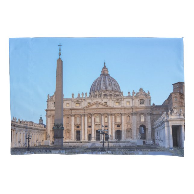 St. Peter's Square in Vatican City - Rome, Italy Pillowcase (Front)
