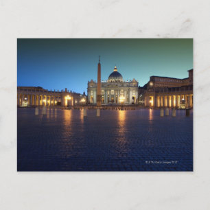 St Peters Square, Rome, Italy Postcard