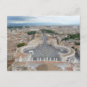 St. Peter's Square Rome Italy Postcard