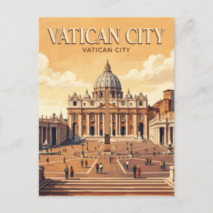 St. Peter's Square Vatican City Postcard