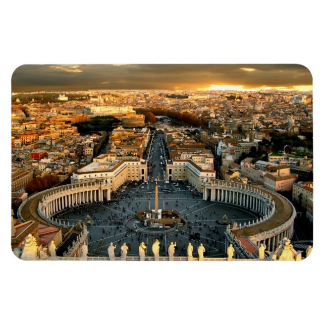 St Peter's Square Vatican Magnet (Horizontal)