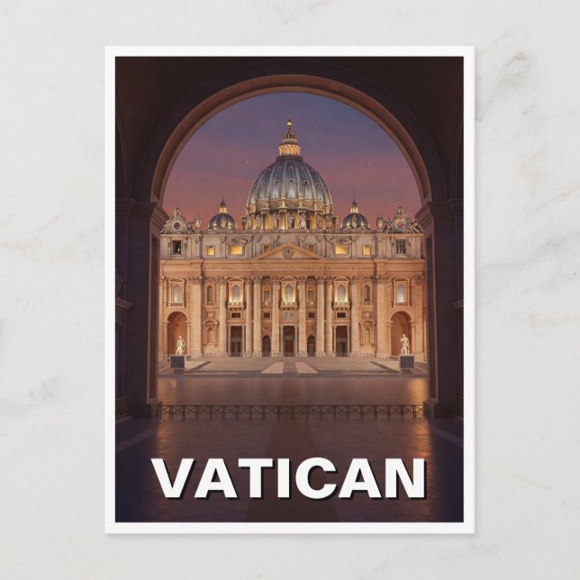 St Peters Vatican City Travel Postcard (Front)