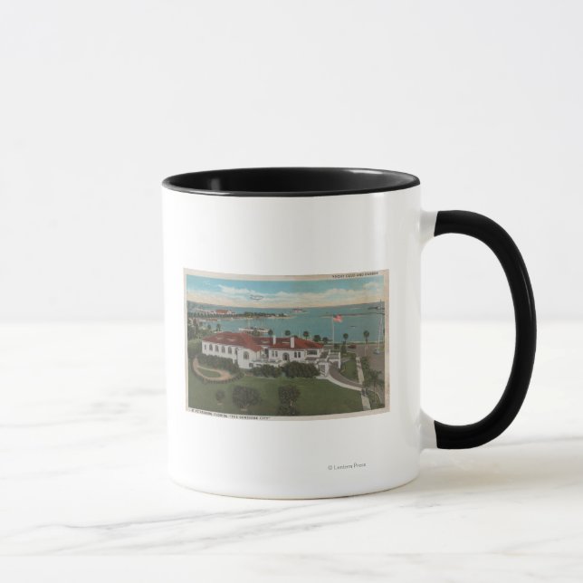 St. Petersburg, FL - Aerial of Yacht Club & Mug (Right)