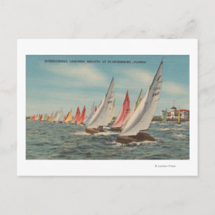 St. Petersburg, FL - View of Lightning Regatta Postcard