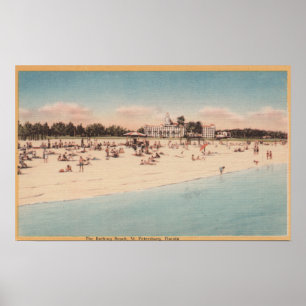 St. Petersburg, FL - Waterfront View of Poster