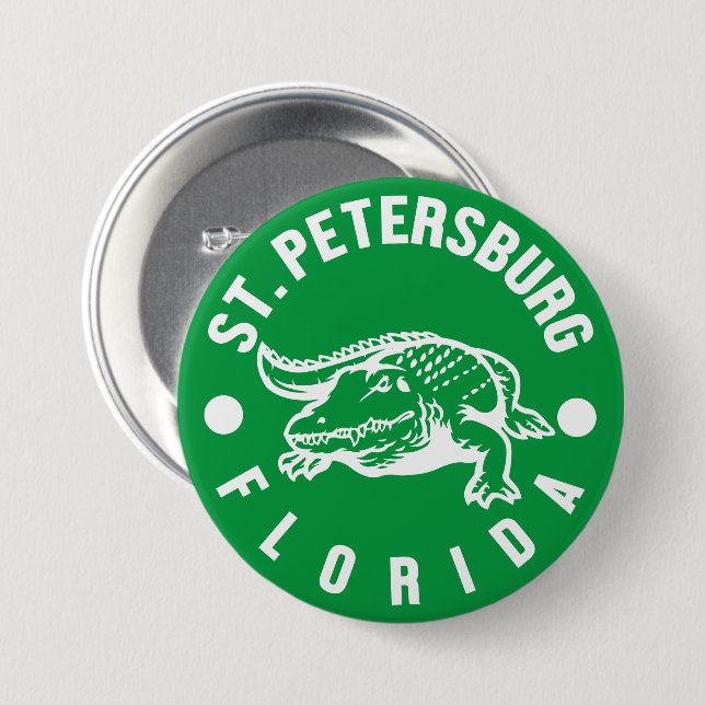 St. Petersburg,Florida 7.5 Cm Round Badge (Front & Back)
