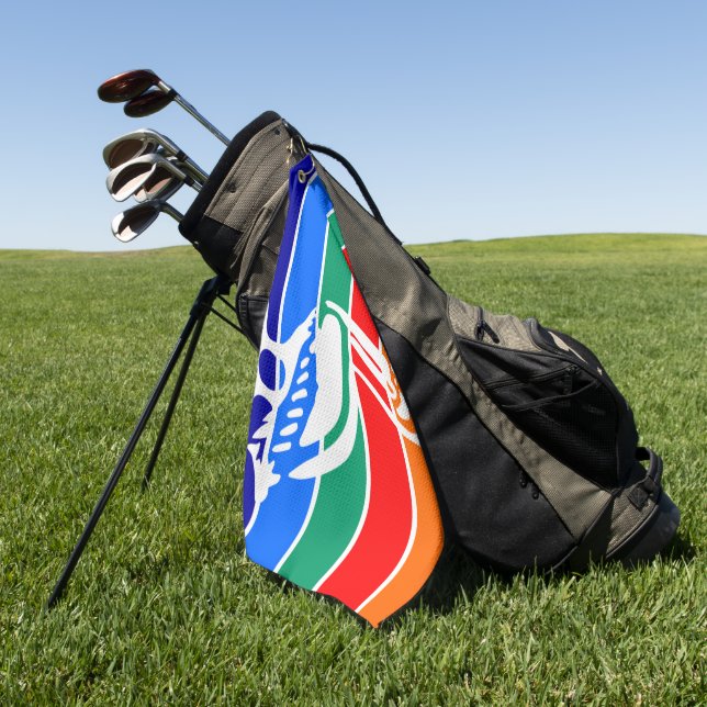 St. Petersburg (Florida) city flag  Golf Towel (Green)