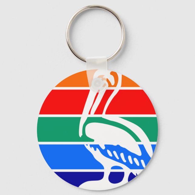 St. Petersburg (Florida) City flag Keychain (Front)