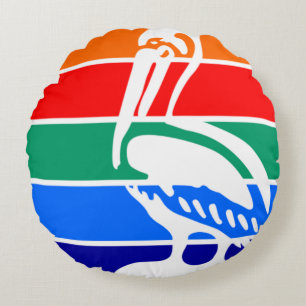 St. Petersburg (Florida) City flag Round Cushion
