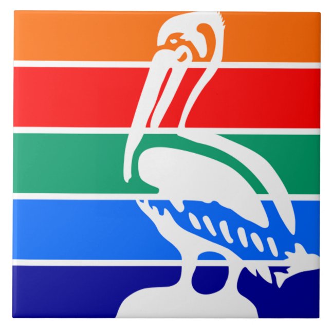 St. Petersburg (Florida) city flag Tile (Front)