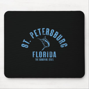St. Petersburg Florida Fl Retro Vintage Beach Fron Mouse Mat