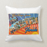 St Petersburg Florida FL Vintage Travel Souvenir