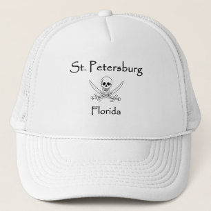 St. Petersburg Florida Jolly Roger Trucker Hat
