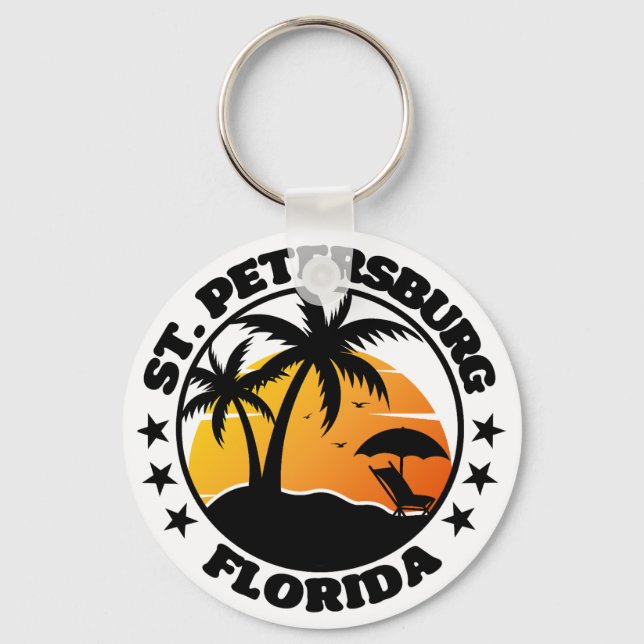 St. Petersburg,Florida Key Ring (Front)